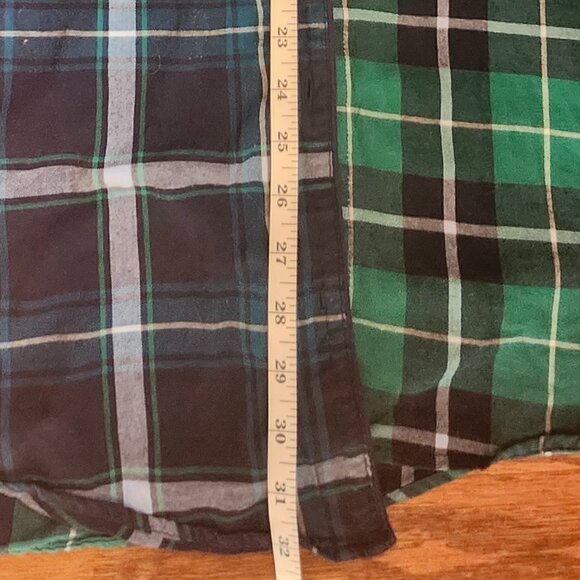 Stars Above Green Perfectly Cozy Flannel Shirt Size Small - Picture 5 of 9